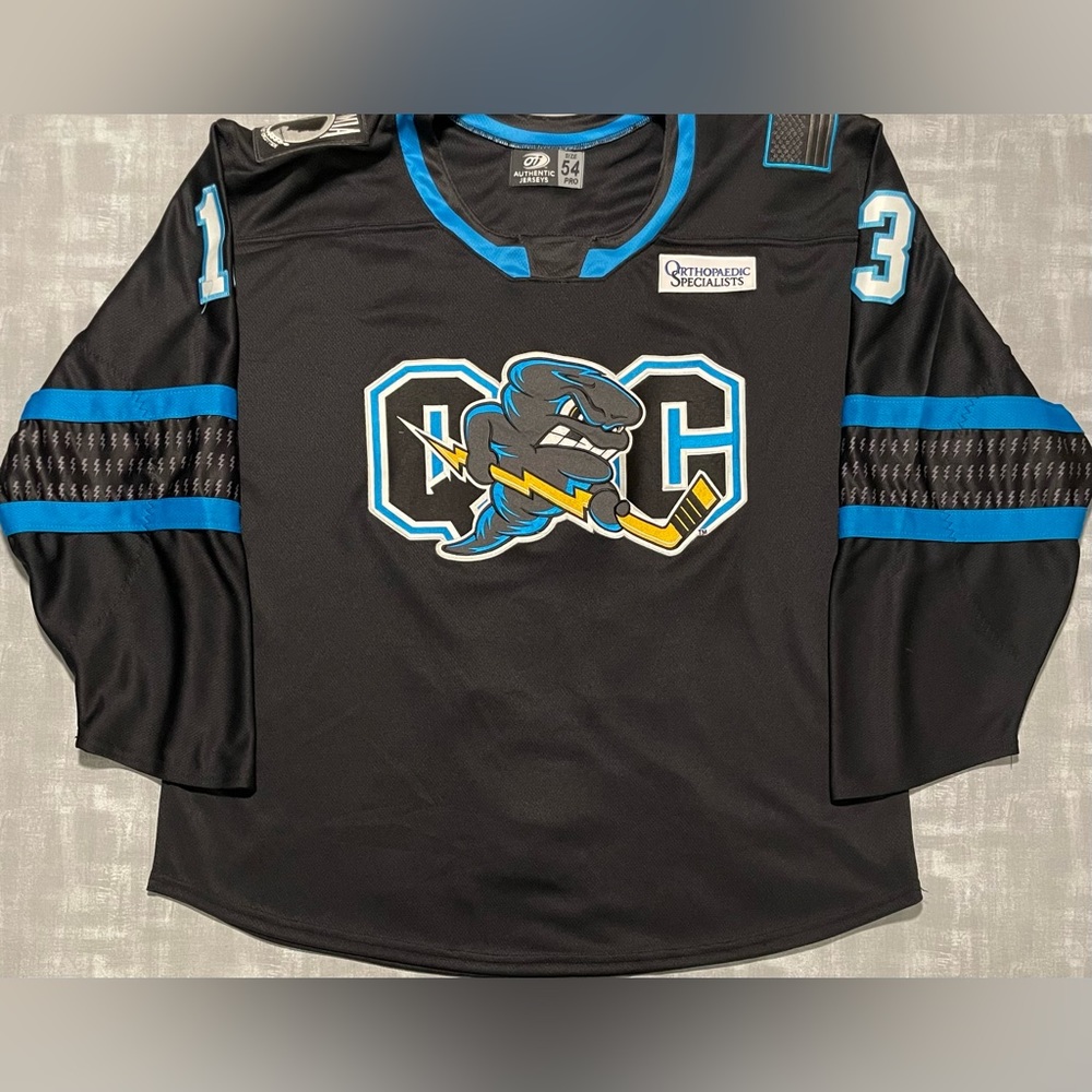 Authentic OT Quad City Storm SPHL Alec Skar Pro Game Hockey Jersey